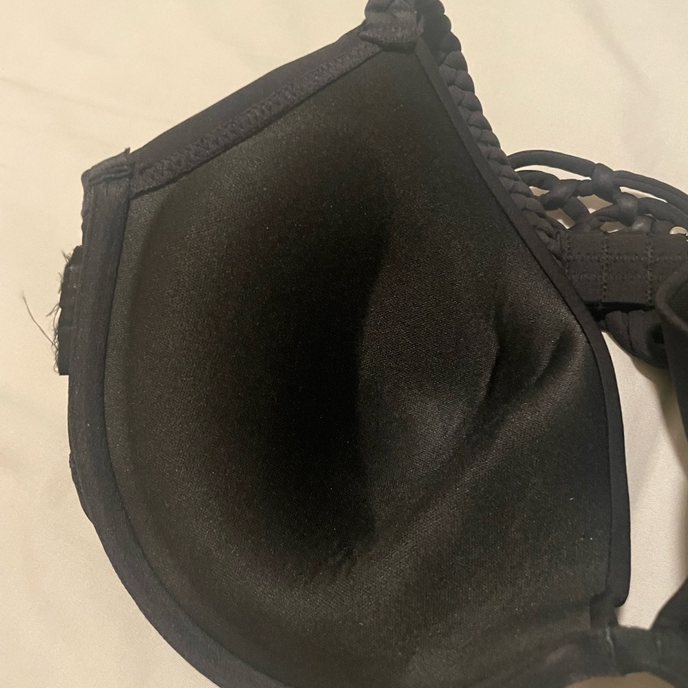 H&M Black Push-up Bikini Set Size M C-Cup - Picture 4 of 4